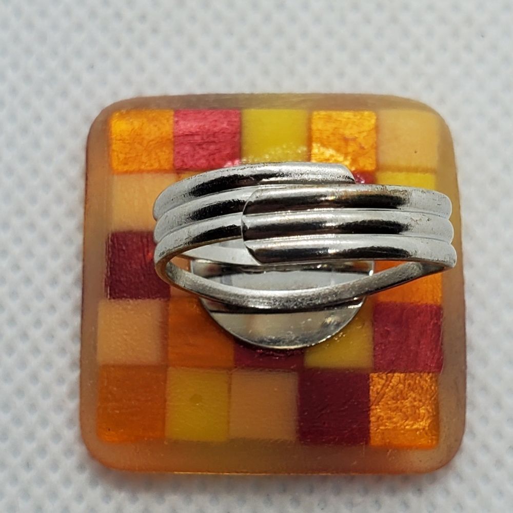 Adjustable Orange, Red, & Yellow Ring - Picture 6 of 6